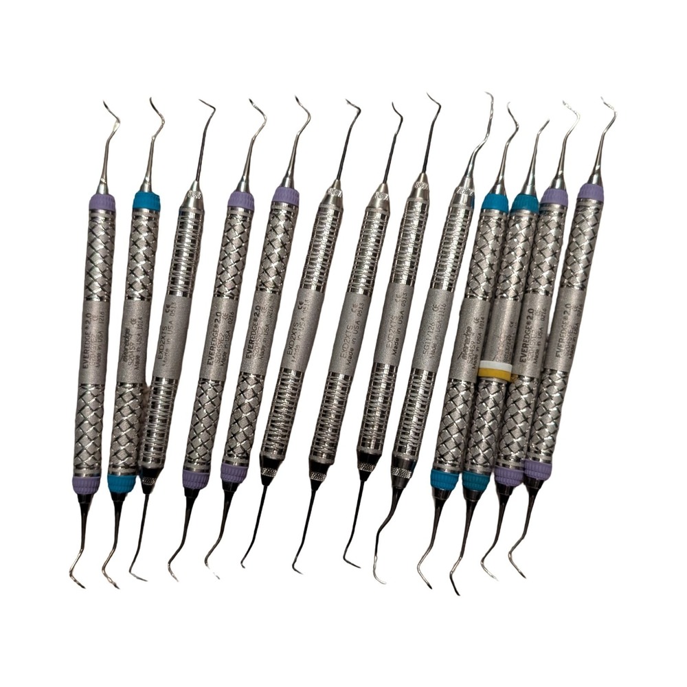 Hu-Friedy EverEdge 2.0 Dental Scalers Curettes Lot EXD2XTS SG11/12S USA